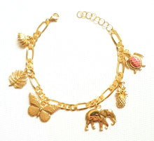 Load image into Gallery viewer, Jungle Charm Bracelet - 14K Gold Plated
