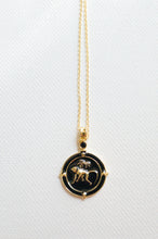 Load image into Gallery viewer, Monkey and Palm Tree Pendant and Necklace - Pink or Black

