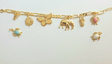 Load image into Gallery viewer, Jungle Charm Bracelet - 14K Gold Plated
