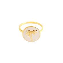 Load image into Gallery viewer, Costa Rica Ring White - 24k Gold Plated
