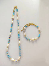 Load image into Gallery viewer, Sky and Sunset - Pearls and Beads - Bracelet
