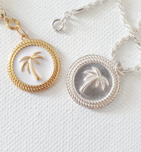 Load image into Gallery viewer, Tropicana Club Silver Plated Pendant with Rope Necklace
