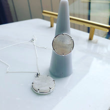 Load image into Gallery viewer, Sterling Silver Moonstone Night Sky Pendant
